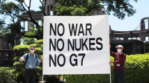 日本民众举行集会反对G7广岛峰会 日本民众举行集会反对G7广岛峰会