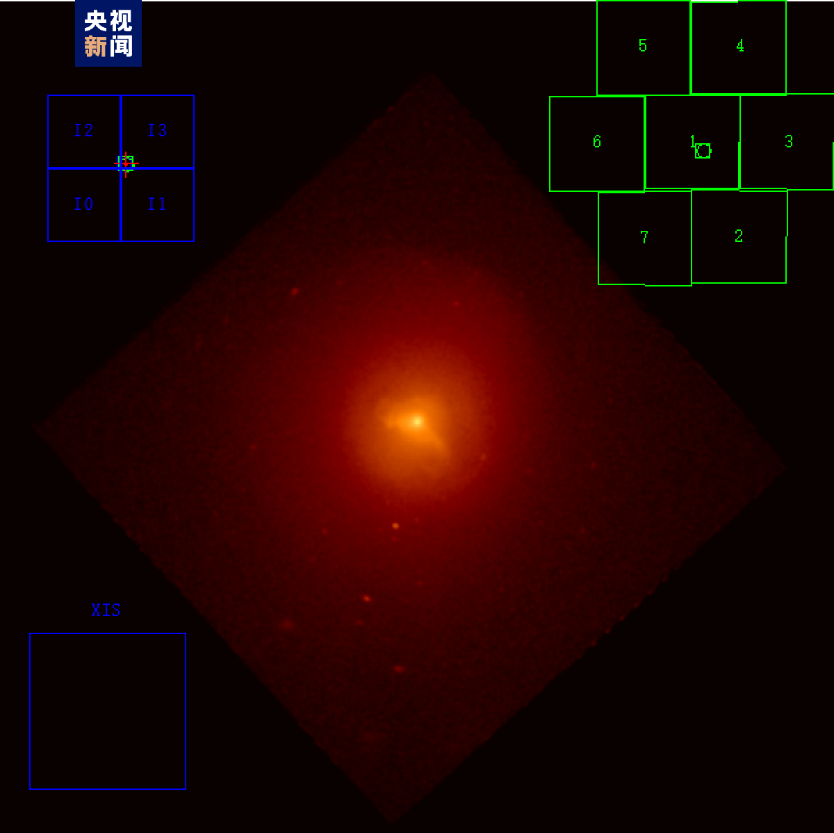 △后随X射线望远镜（FXT）对梅西耶87（M87）椭圆星系观测图像