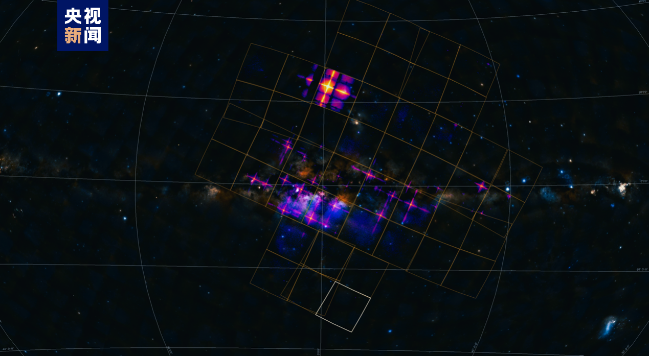 △宽视场X射线望远镜（WXT）指向银河系中心的观测图像