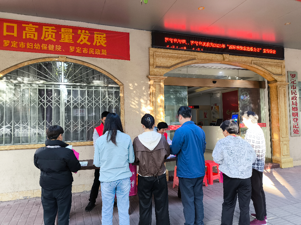 罗定市妇联开展2025年“国际消除家庭暴力日”宣传活动