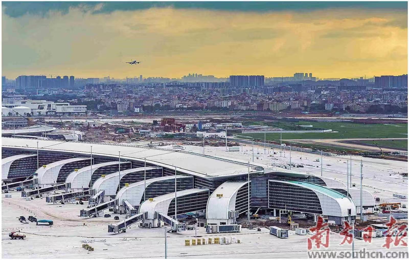 白云机场T3航站楼投运后,广州白云国际机场将进入“三楼五跑道”时代。南方日报记者 石磊 摄