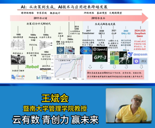 王斌会教授主讲“云有数”名家讲坛第1讲。