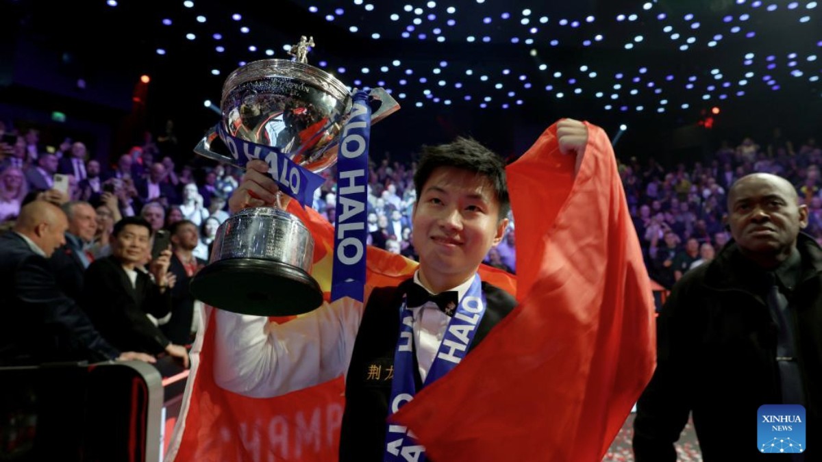 Chinese player Zhao Xintong becomes first world snooker champion from Asia