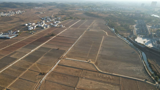 南雄市珠玑镇里仁村耕地集中连片整治区土地整治现场