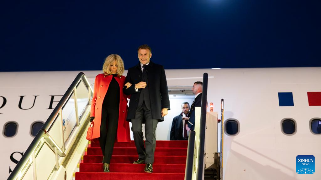 French President Emmanuel Macron arrives in Beijing for state visit