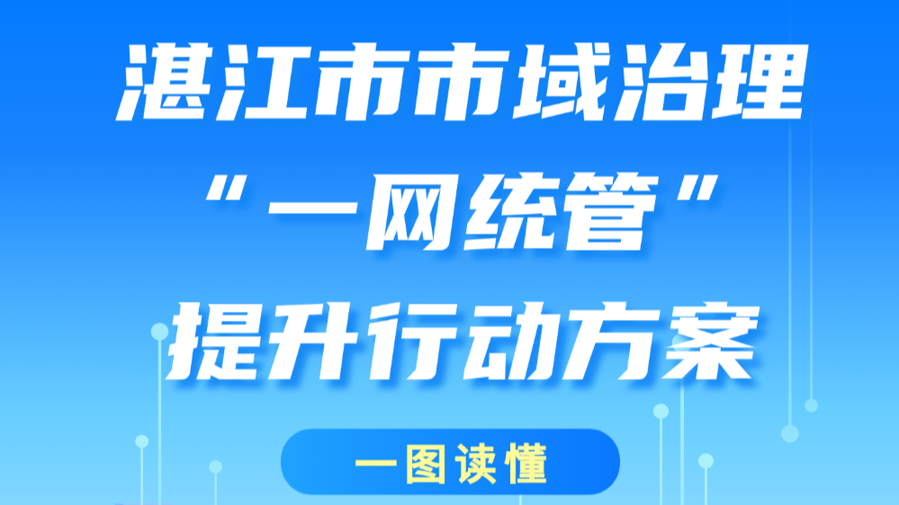 一图读懂《湛江市市域治理“一网统管”提升行动方案》