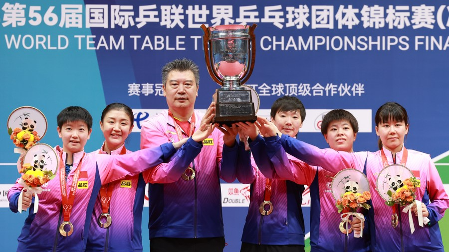 China claims 5th straight women's title at table tennis team worlds China claims 5th straight women's title at table tennis team worlds