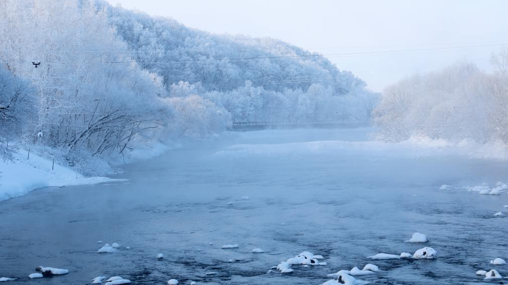 Rime scenery in China's Heilongjiang