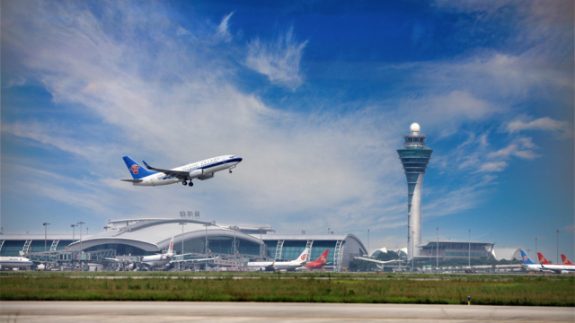 Maior aeroporto de Guangzhou registra recorde de passageiros