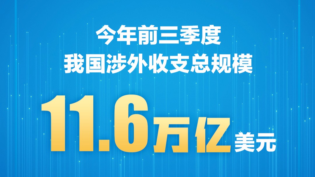 前三季度我国涉外收支总规模创历史同期新高
