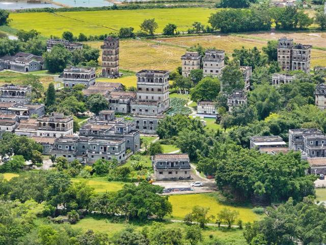 塘口镇自力村景区。(开平碉楼文化旅游区供图) 塘口镇自力村景区。(开平碉楼文化旅游区供图)