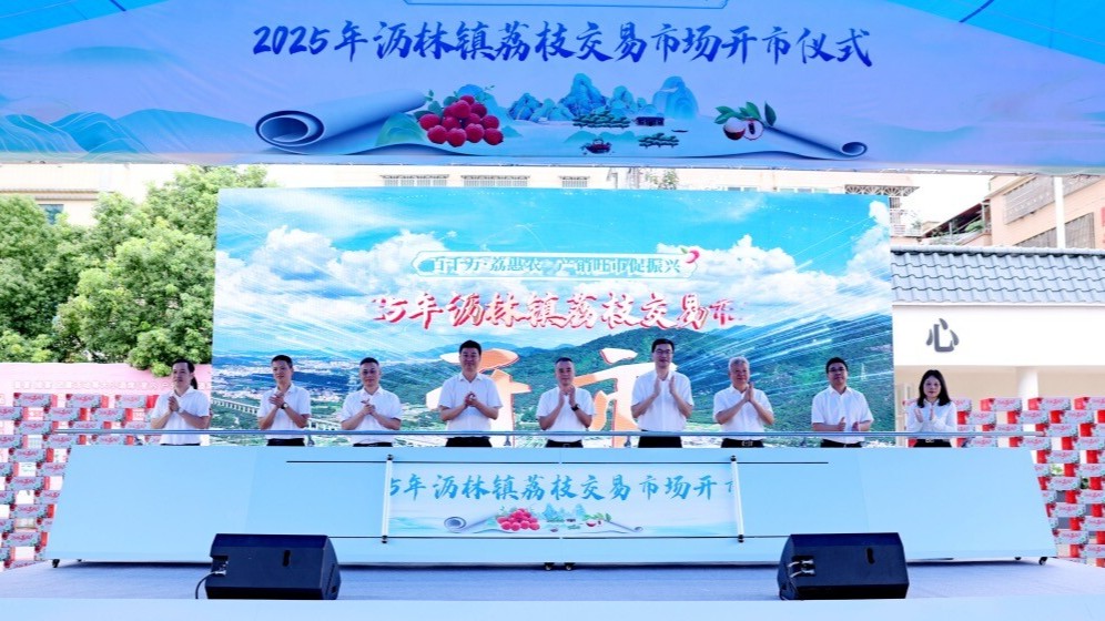 Lychee trading market opens in Huizhou's Lilin Town