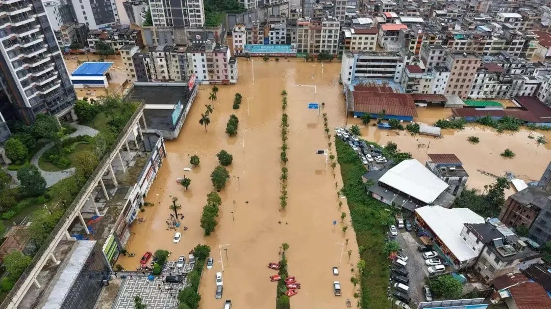 “洪水不退，我们不退”！特大洪水来袭，肇庆众志成城