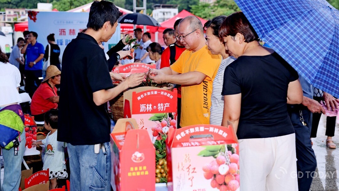 Lychee trading market opens in Huizhou's Lilin Town
