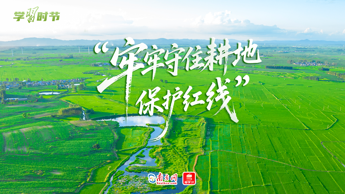 学习时节｜“牢牢守住耕地保护红线”