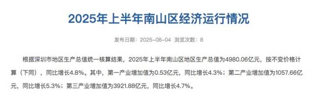 接近5000億！廣東經(jīng)濟(jì)第一區(qū)上半年經(jīng)濟(jì)數(shù)據(jù)出爐