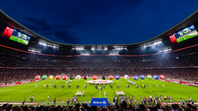 洲明科技LED显示屏亮相欧洲杯场馆。