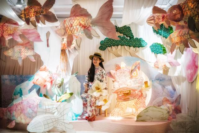 作品《闪光鱼灯》。 作品《闪光鱼灯》。