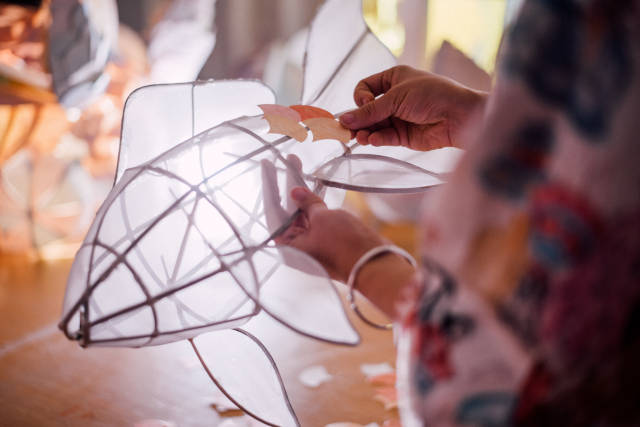 作品《闪光鱼灯》。 作品《闪光鱼灯》。