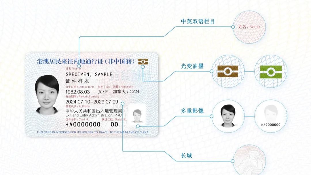 Non-Chinese permanent residents of HK, Macao can apply for mainland travel permit from July 10