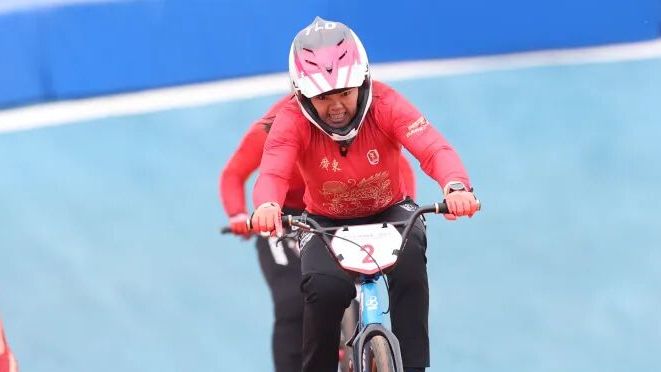 全运“粤”章 | 廖婉仪勇夺竞速小轮车女子竞速赛金牌