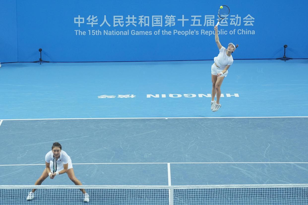 △女双第一轮,王欣瑜/袁悦2比0战胜对手晋级。