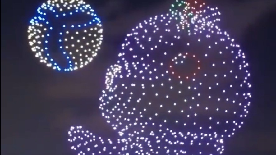 香港1200架无人机为全运会加油，震撼！点赞！