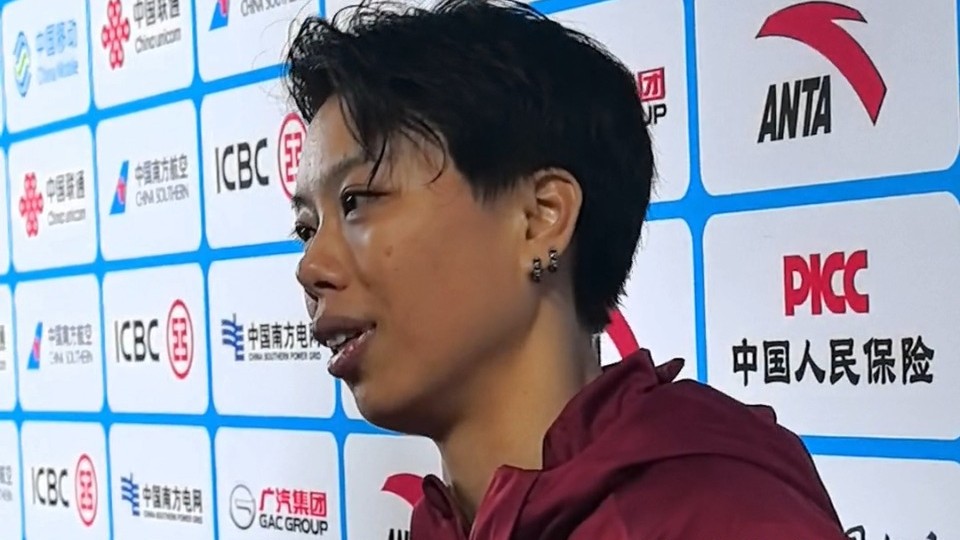 全运时刻｜刘景扬女子100米栏夺金：没想到登上最高领奖台