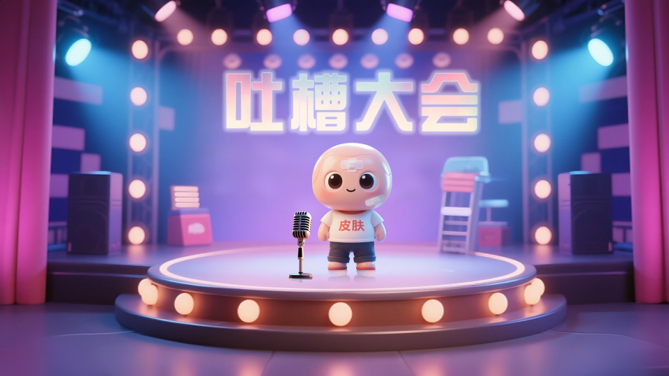 AI创意动画 | 皮肤“吐槽大会”