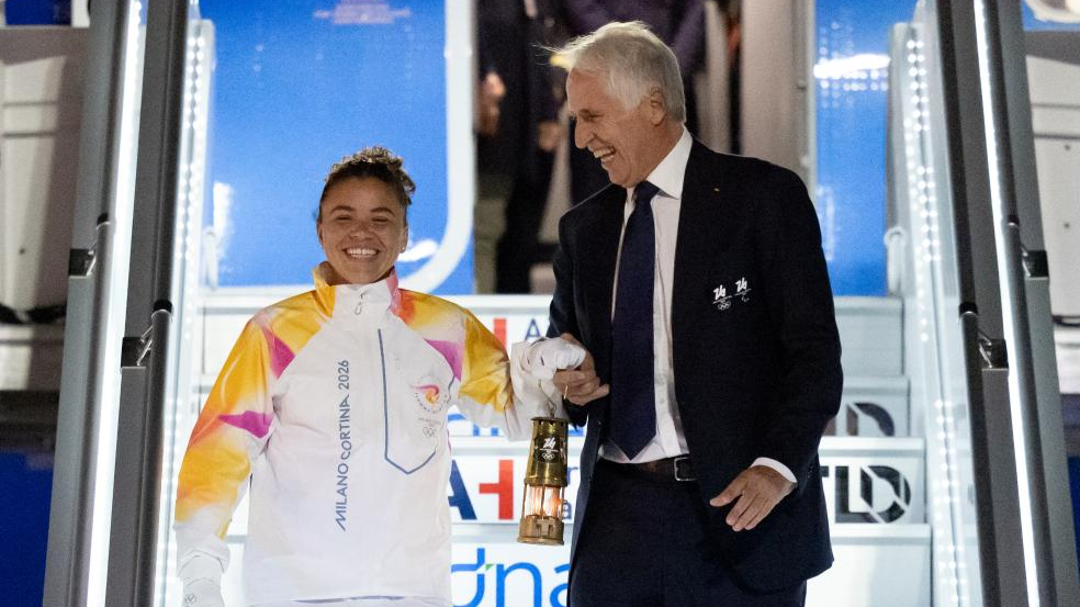 Olympic flame for 2026 Winter Games arrives in Italy