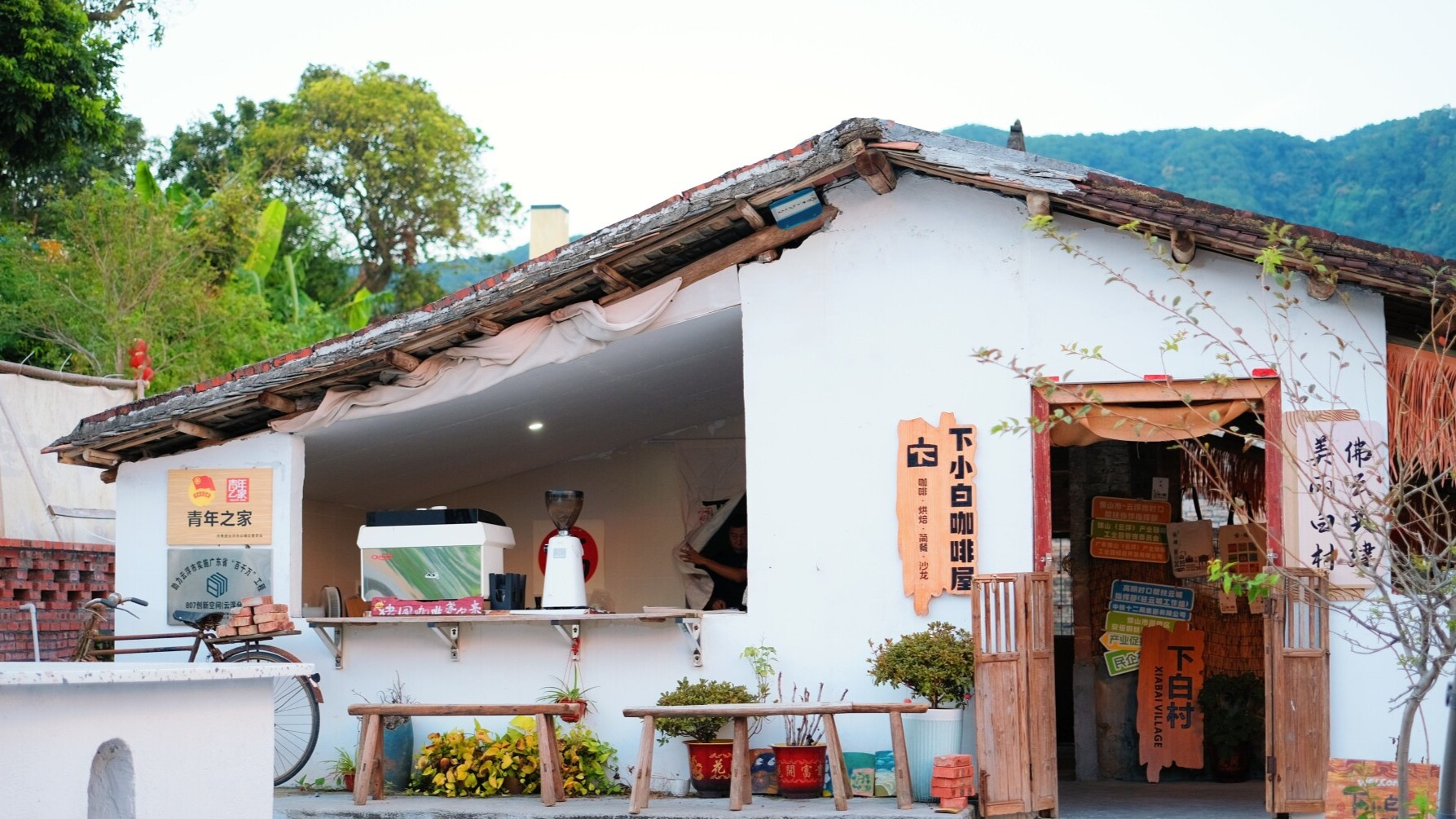 Pigsty renovated into café in rural revitalization efforts in Yunfu