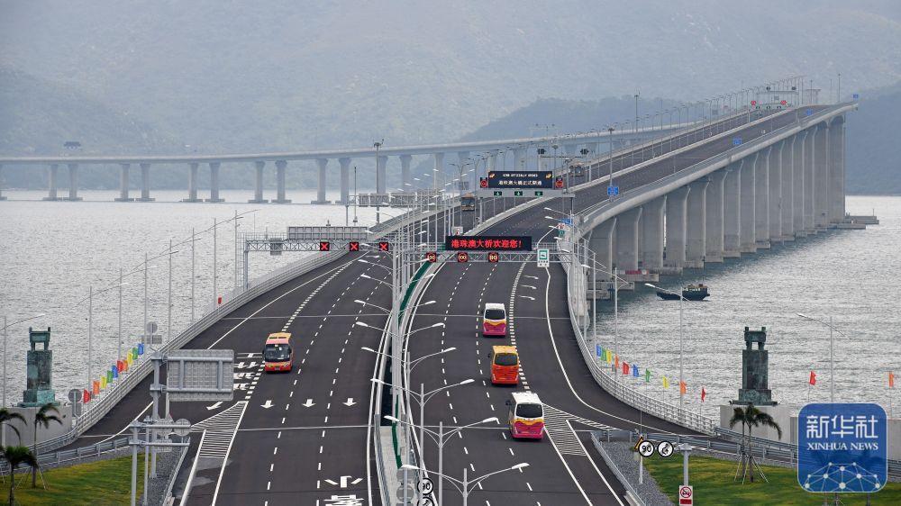 港珠澳大桥。新华社记者 梁旭 摄