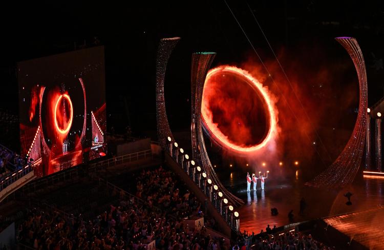 The cauldron is lit during the opening ceremony of China's 15th National Games in Guangzhou, south China's Guangdong Province, Nov. 9, 2025. (Xinhua/Li Xin) The cauldron is lit during the opening ceremony of China's 15th National Games in Guangzhou, south China's Guangdong Province, Nov. 9, 2025. (Xinhua/Li Xin)