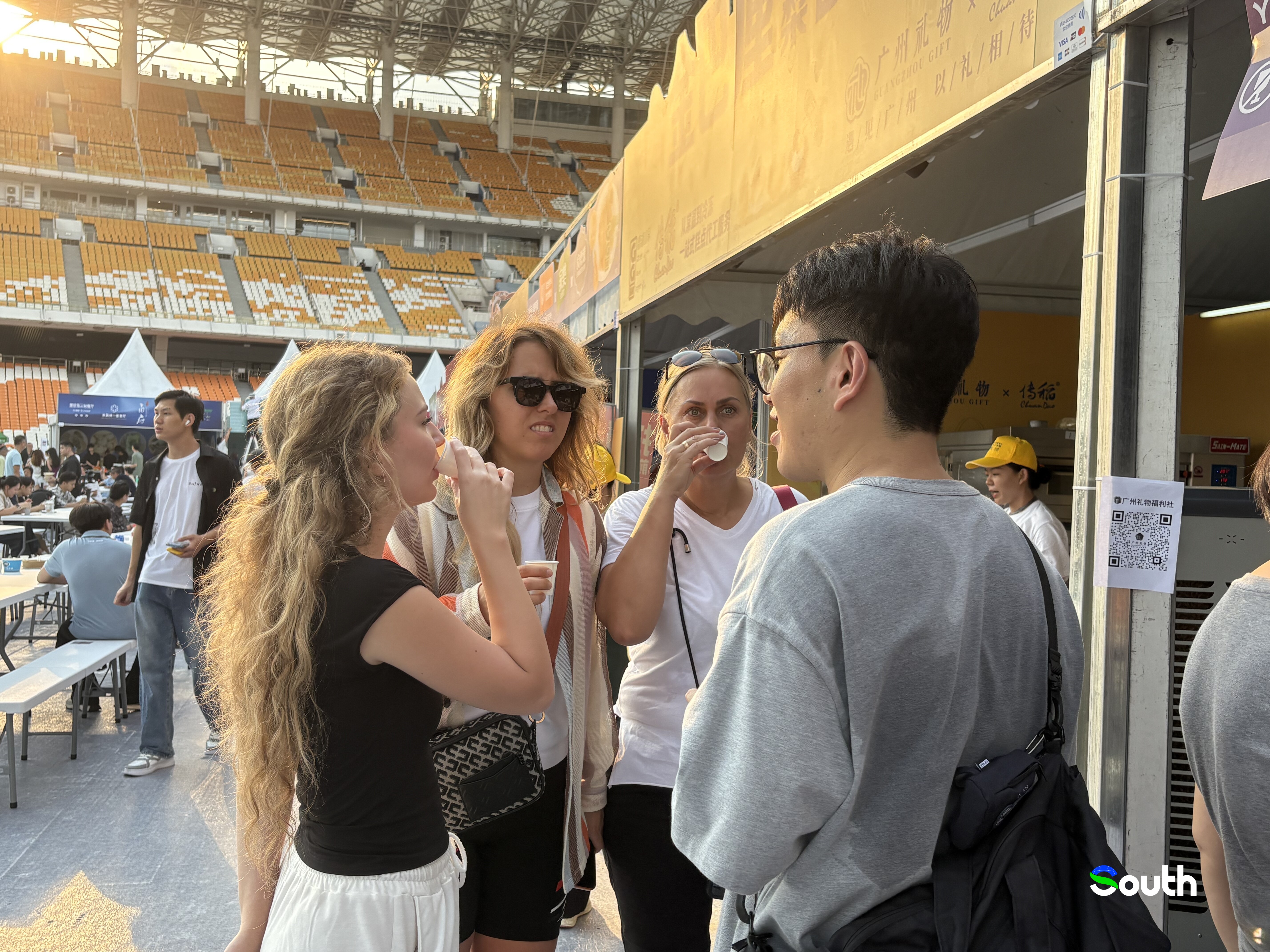 Belarusian and Russian visitors say they enjoy a wide selection of both Eastern and Western delicacies at the event.