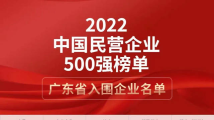 广东51家民营企业入围2022中国民营企业500强，5家位居前十
