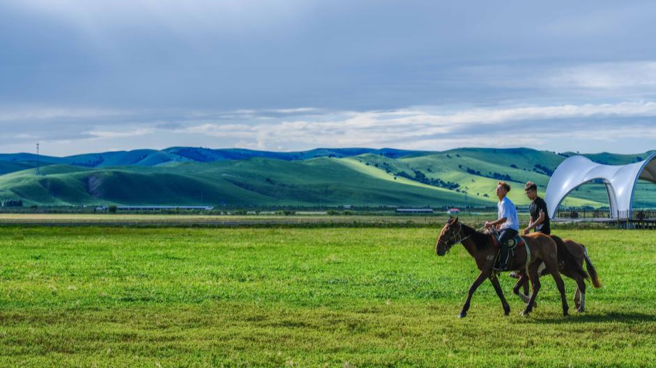 Scenery of Wulanmaodu pasture in N China's Inner Mongolia