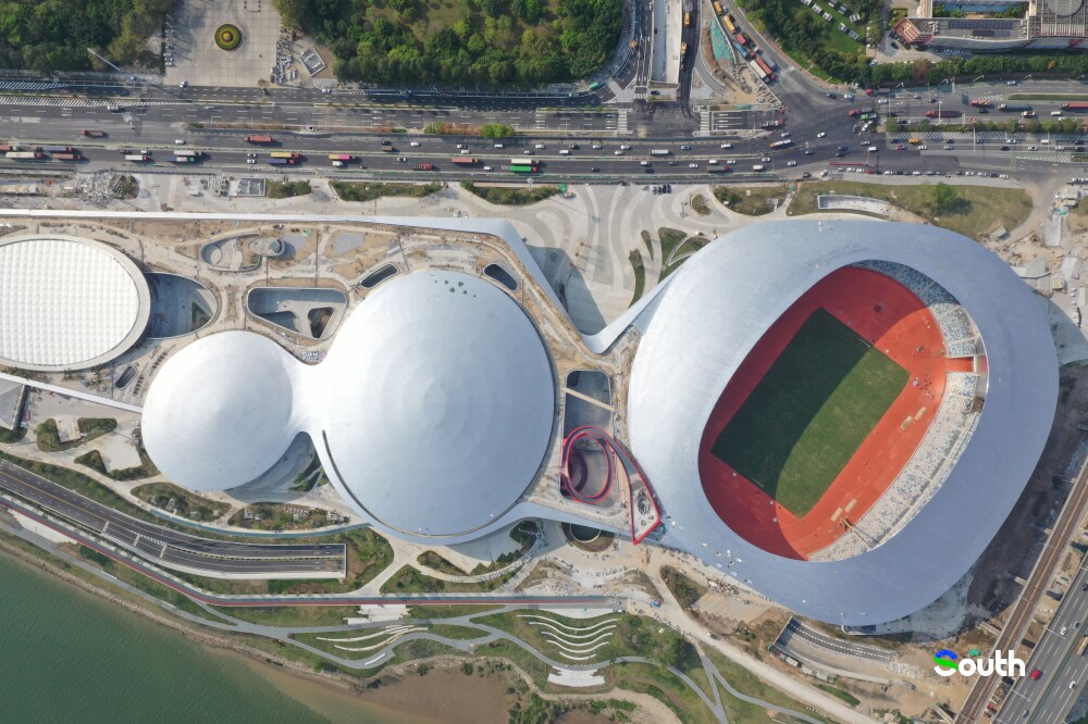 Shunde Desheng Sports Center will also host events of the 15th National Games. Photo by Dai Jiaxin 南方+ 张艳青 拍摄