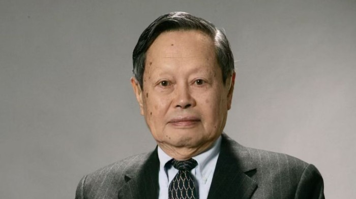 著名物理学家、诺贝尔物理学奖得主杨振宁逝世
