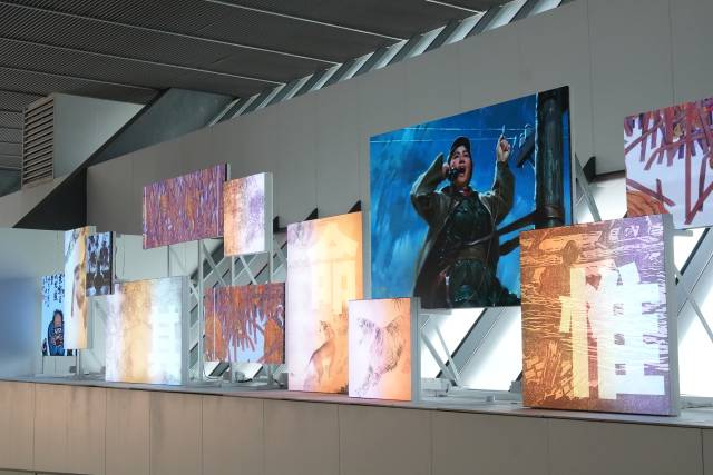 “其命惟新——广东美术百年大展”现场。仇敏业摄。 受访者供图