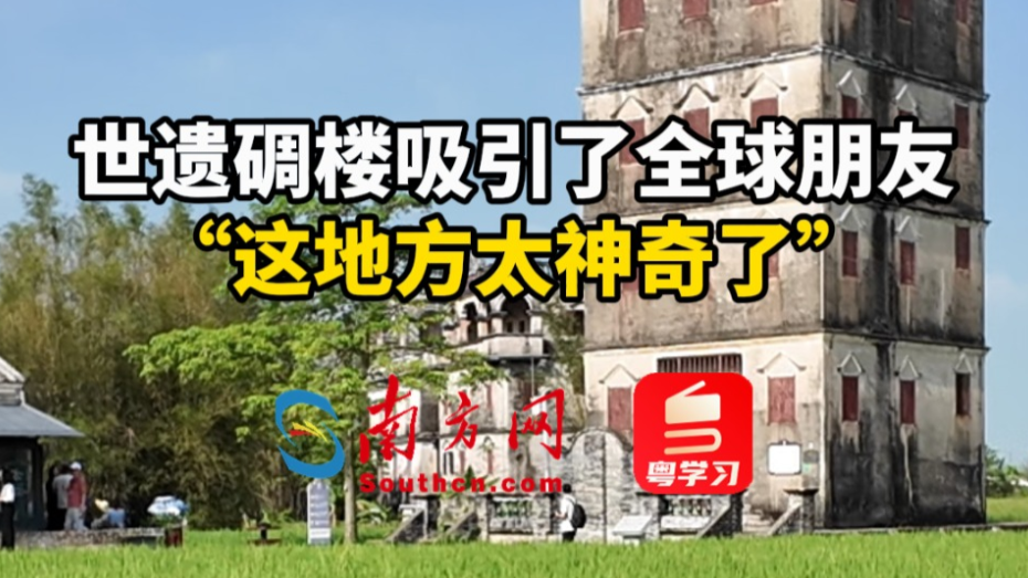 开平碉楼吸引全球朋友！民宿老板：这地方太神奇了