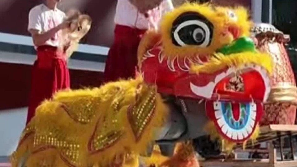 南粤龙狮助阵、机器狗表演，广交会开馆仪式太有排面了