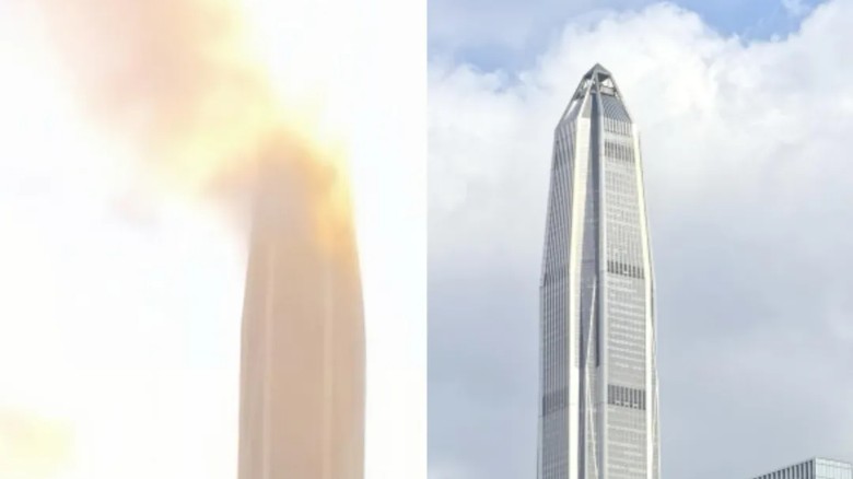 深圳福田平安国际金融中心疑似起火？真相是……｜破谣局