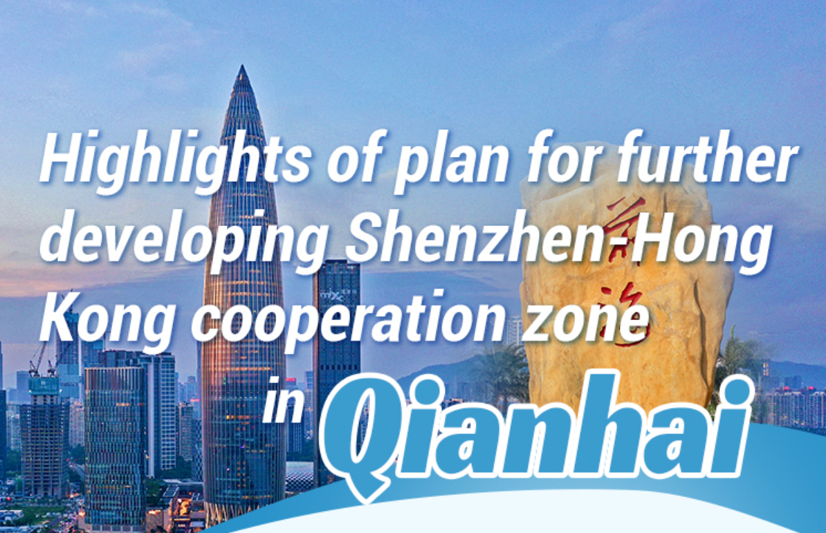 Highlights of plan for further developing Shenzhen-Hong Kong cooperation zone in Qianhai