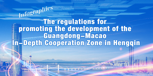 Infographics | The regulations for promoting the development of the Guangdong-Macao In-Depth Cooperation Zone in Hengqin Infographics | The regulations for promoting the development of the Guangdong-Macao In-Depth Cooperation Zone in Hengqin