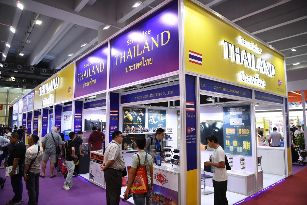 第134届广交会上进口展区的泰国企业展台(2023年10月16日摄)。新华社记者 邓华 摄