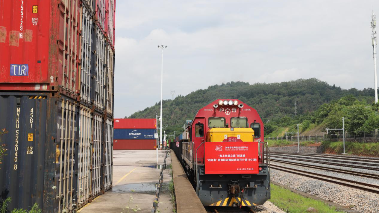 Hunan-Guangdong-Africa rail-sea intermodal trains complete 1,000 trips