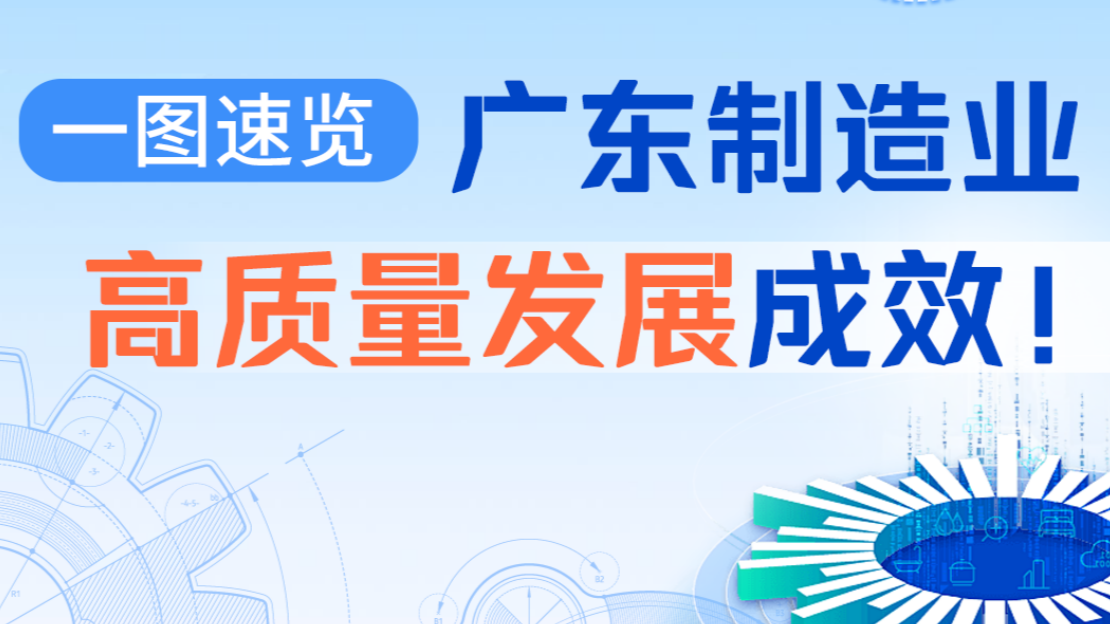 新进步 新气象｜一图速览广东制造业高质量发展成效！