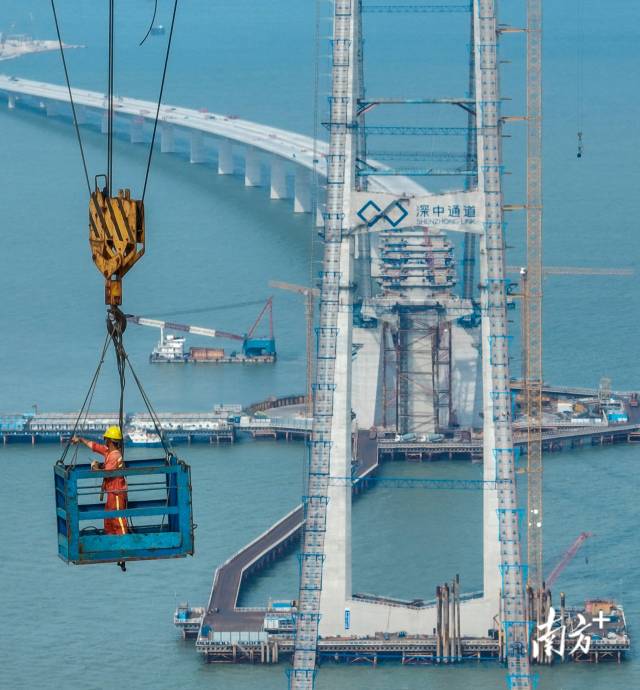 深中通道的建设如火如荼。