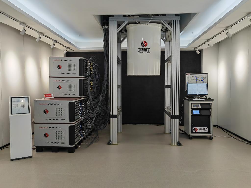 这是5月31日拍摄的超导量子计算机。新华社记者陈诺 摄