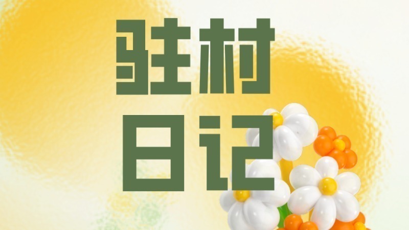 驻村日记丨佛山市南海区委组织部驻云安区石城镇帮扶工作队队员兼根围村第一书记陈炜杰：把群众点滴放心头